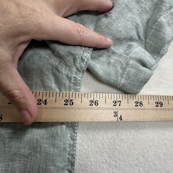 Tommy Bahama Shirt Mens XL Green Party Breezer S/S 100% Linen Short Sleeve - Picture 11 of 13